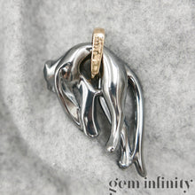 Upload image to gallery, Cartier Panthère, blackened silver and 750 gold Panther pendant