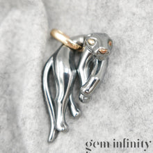Upload image to gallery, Cartier Panthère, blackened silver and 750 gold Panther pendant