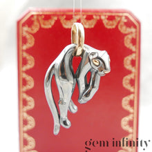 Upload image to gallery, Cartier Panthère, blackened silver and 750 gold Panther pendant