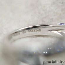 Upload image to gallery, Mauboussin, ‘Ni naïve ni soumise vraie’, white gold ring set with sapphires and diamonds