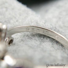 Upload image to gallery, CARTIER Méli Mélo, platinum ring, diamonds and pink sapphires