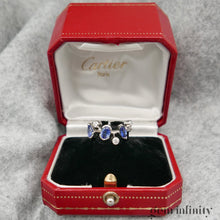 Upload image to gallery, CARTIER Méli Mélo, platinum ring, diamonds and tranzanites