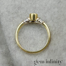 Upload image to gallery, Sapphire and diamond 750 gold ring