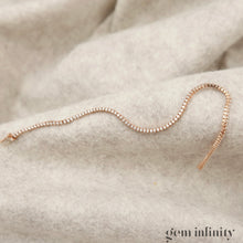 Charger l'image dans la galerie, Bracelet rivière or rose et diamants