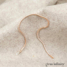 Charger l'image dans la galerie, Bracelet rivière or rose et diamants