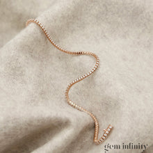 Charger l'image dans la galerie, Bracelet rivière or rose et diamants