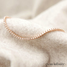 Charger l'image dans la galerie, Bracelet rivière or rose et diamants