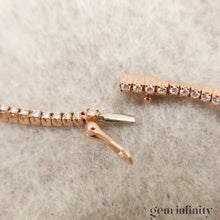 Charger l'image dans la galerie, Bracelet rivière or rose et diamants