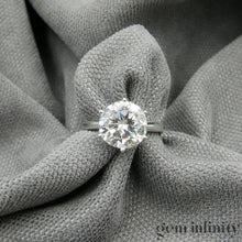 Upload image to gallery, Platinum and diamond solitaire ring