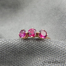 Upload image to gallery, Pink gold and ruby ring
