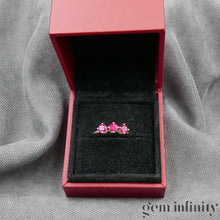 Upload image to gallery, Pink gold and ruby ring