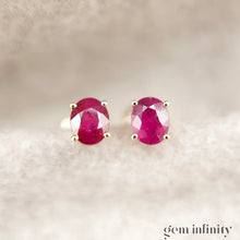 Charger l'image dans la galerie, Boucles d'oreilles or et rubis