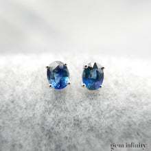 Charger l'image dans la galerie, Boucles d'oreilles or et saphirs