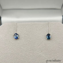 Charger l'image dans la galerie, Boucles d'oreilles or et saphirs