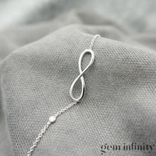 Charger l'image dans la galerie, Bracelet Eternity or gris et diamant