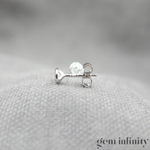 Charger l'image dans la galerie, Boucles d'oreilles or gris et diamants