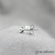 Charger l'image dans la galerie, Boucles d'oreilles or gris et diamants