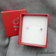 Charger l'image dans la galerie, Boucles d'oreilles or gris et diamants