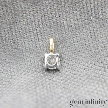 Upload image to gallery, Yellow and gray gold diamond solitaire necklace