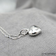 Upload image to gallery, White gold and diamond pendant necklace