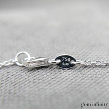 Upload image to gallery, White gold and diamond pendant necklace