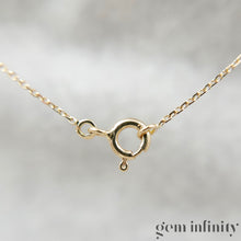 Upload image to gallery, Gold necklace, peridot amethyst briolettes and diamonds