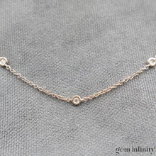 Upload image to gallery, White gold and diamond pendant necklace