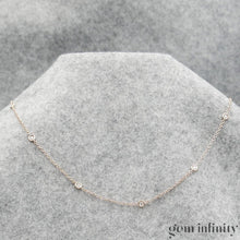 Upload image to gallery, White gold and diamond pendant necklace