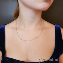 Upload image to gallery, White gold and diamond pendant necklace