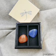 Charger l'image dans la galerie, COFFRET BONHEUR, Quartz bleu & Cornaline