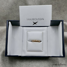 Upload image to gallery, MAUBOUSSIN,  pink gold and diamonds bark effect ring