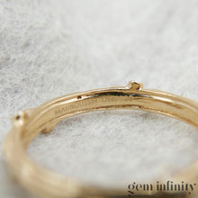 Upload image to gallery, MAUBOUSSIN,  pink gold and diamonds bark effect ring
