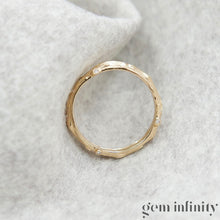 Upload image to gallery, MAUBOUSSIN,  pink gold and diamonds bark effect ring