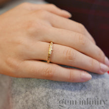 Upload image to gallery, MAUBOUSSIN,  pink gold and diamonds bark effect ring
