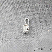 Upload image to gallery, White gold diamond solitaire necklace