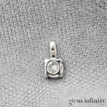 Upload image to gallery, White gold diamond solitaire necklace