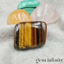 Charger l&#39;image dans la galerie, COFFRET HOME SWEET HOME, Quartz rose, Malachite, Oeil de tigre et Calcite orange
