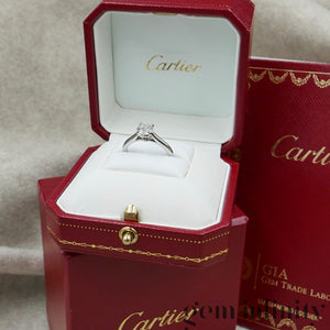 Cartier, platinum diamond solitaire