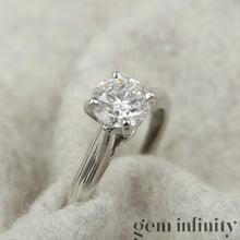 Upload image to gallery, Cartier, platinum diamond solitaire
