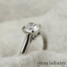 Upload image to gallery, Cartier, platinum diamond solitaire
