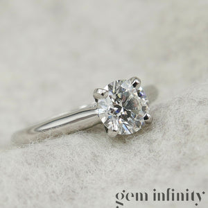 Cartier, platinum diamond solitaire