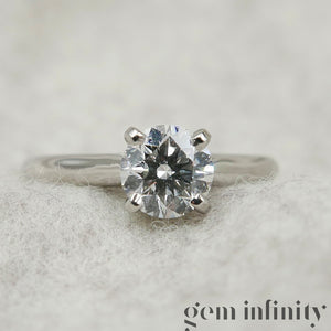 Cartier, platinum diamond solitaire