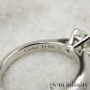 Cartier, platinum diamond solitaire
