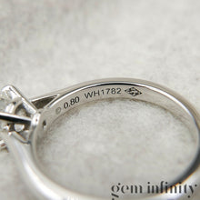 Upload image to gallery, Cartier, platinum diamond solitaire
