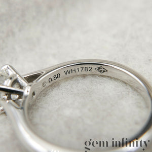 Cartier, platinum diamond solitaire