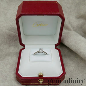 Cartier, platinum diamond solitaire