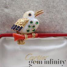 Charger l&#39;image dans la galerie, Cartier, broche oiseau années 1950-60
