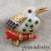 Charger l&#39;image dans la galerie, Cartier, broche oiseau années 1950-60
