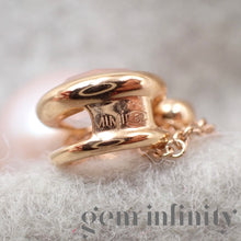 Upload image to gallery, Mimi, pink gold, diamond, pink quartz and pearl necklace

