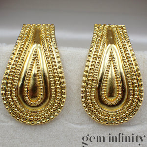Lalaounis, paire de clips d'oreilles or 750